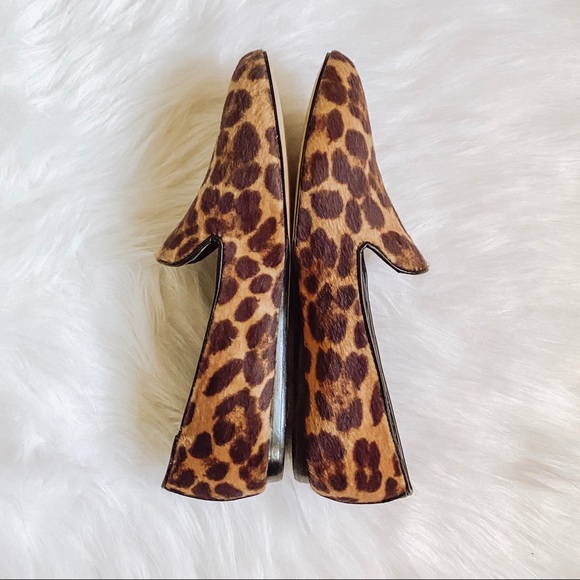 NINE WEST Leopard Print Loafers Shoes Size 6.5 - Picture 2 of 8